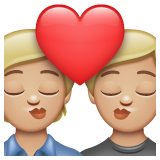 Kiss: Medium-Light Skin Tone on WhatsApp