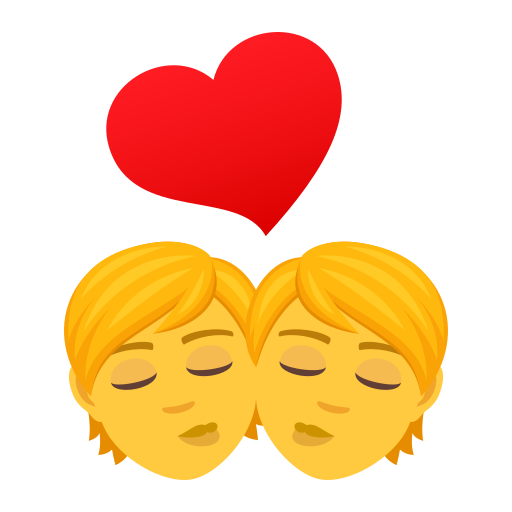 Kiss on JoyPixels