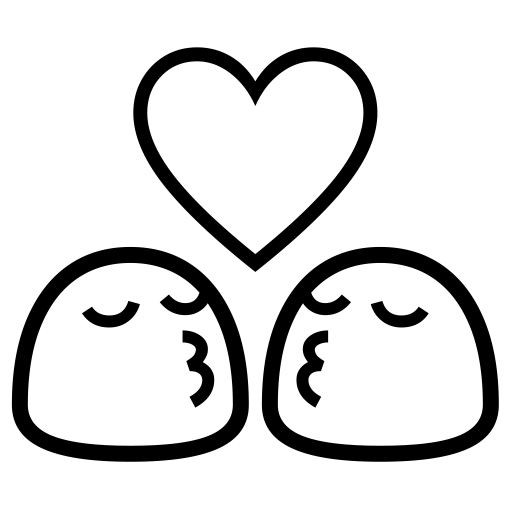 Kiss on Noto Emoji