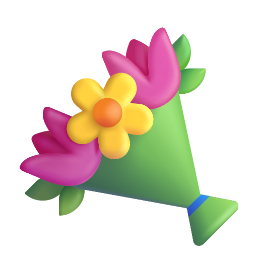 Bouquet on Microsoft 3D