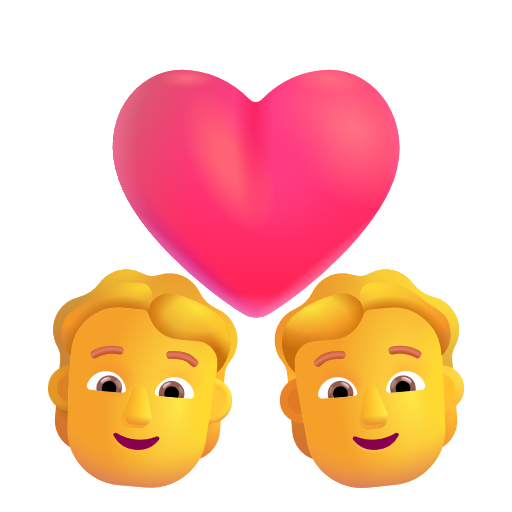 Couple With Heart on Microsoft 3D