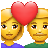 Couple With Heart on WhatsApp