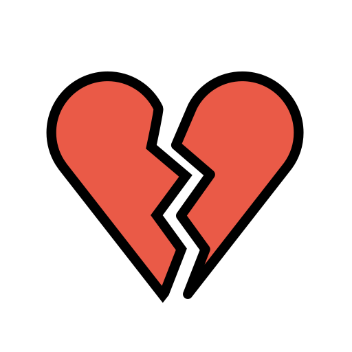 Broken Heart on OpenMoji