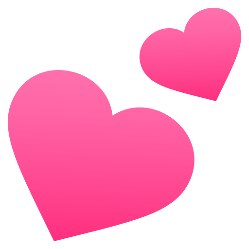 Two Hearts on JoyPixels