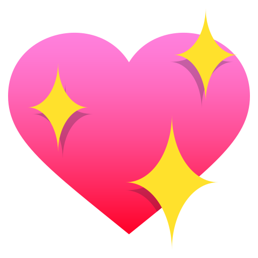 Sparkling Heart on JoyPixels