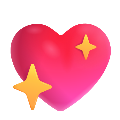 Sparkling Heart on Microsoft 3D