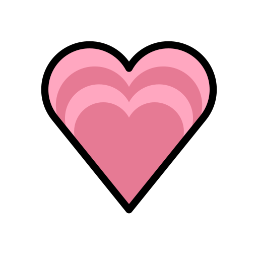 Growing Heart on OpenMoji