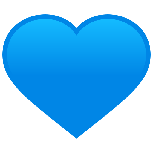 Blue Heart on JoyPixels