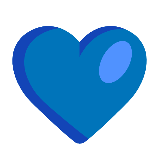 Blue Heart on Microsoft Fluent