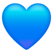 Blue Heart on Samsung