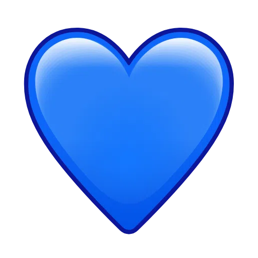 Blue Heart on Telegram