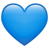 Blue Heart on WhatsApp