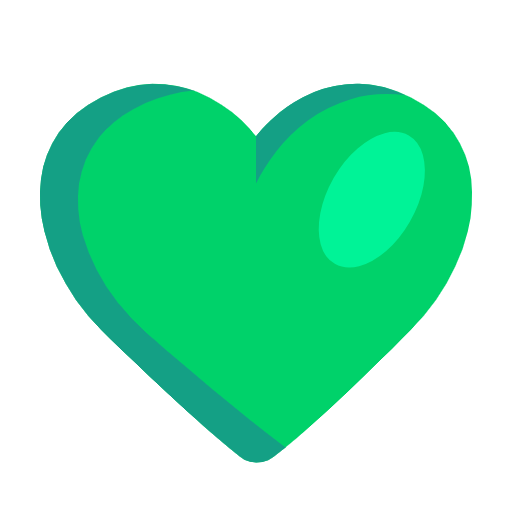 Green Heart on Microsoft Fluent