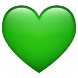 Green Heart on WhatsApp