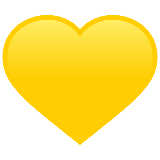 Yellow Heart on JoyPixels