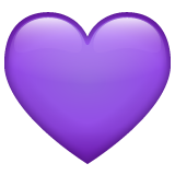 Purple Heart on WhatsApp
