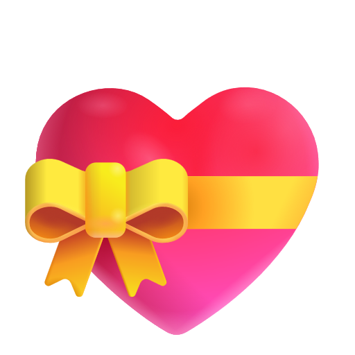 Heart With Ribbon on Microsoft 3D