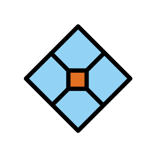 Diamond Shape With A Dot Inside on OpenMoji