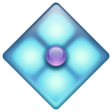 Diamond Shape With A Dot Inside on WhatsApp