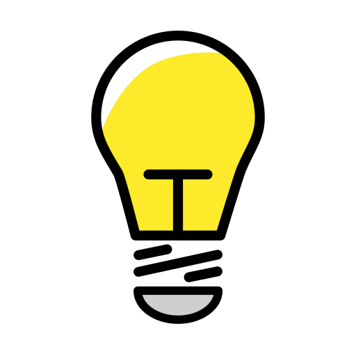 Electric Light Bulb on OpenMoji