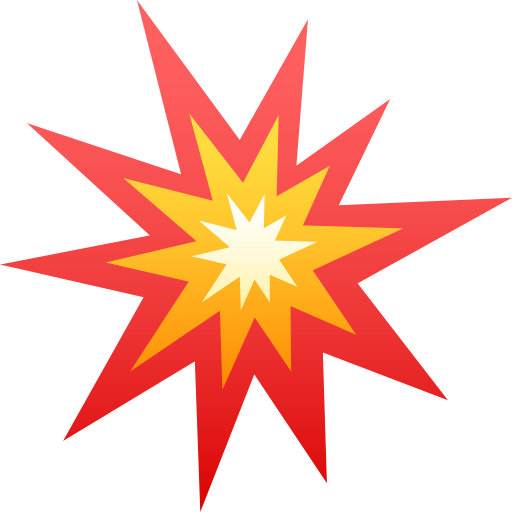 Collision Symbol on JoyPixels