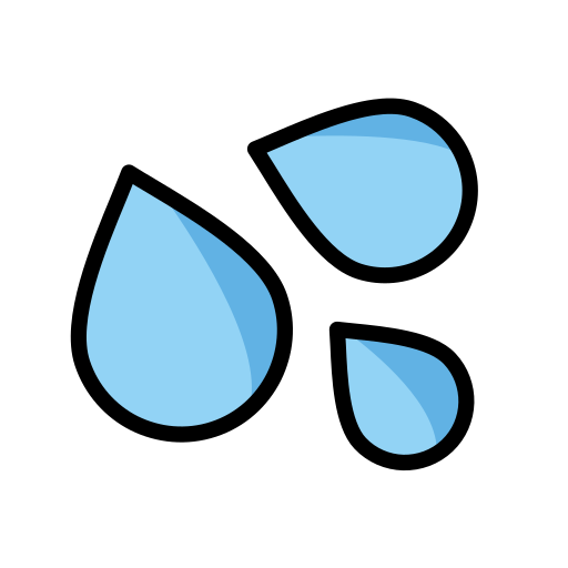 Splashing Sweat Symbol on OpenMoji