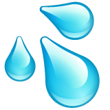Splashing Sweat Symbol on WhatsApp