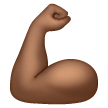 Flexed Biceps: Medium-Dark Skin Tone on Samsung