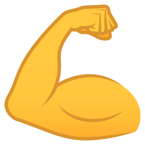 Flexed Biceps on JoyPixels