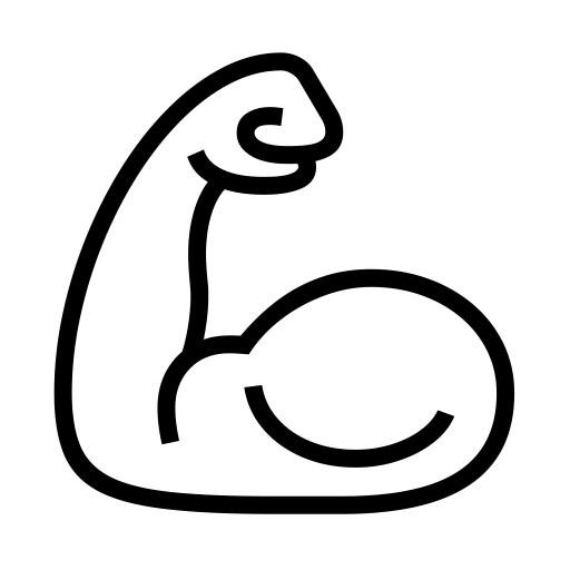 Flexed Biceps on Noto Emoji