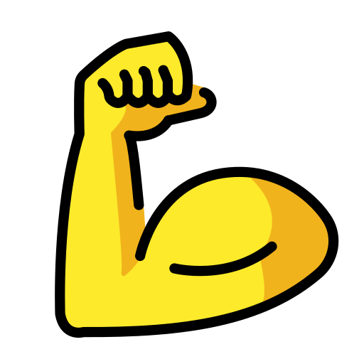 Flexed Biceps on OpenMoji