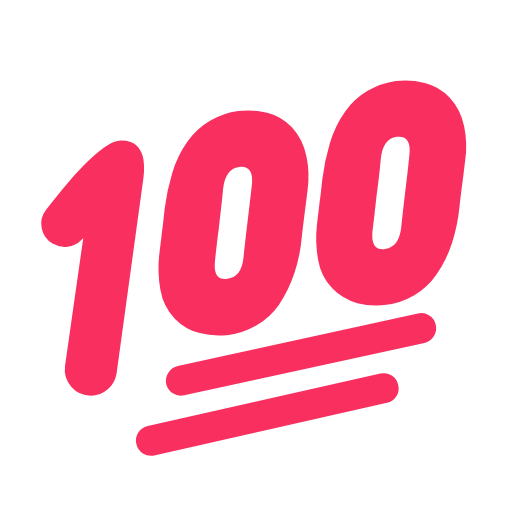 Hundred Points Symbol on Microsoft Fluent
