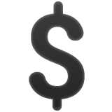 Heavy Dollar Sign on WhatsApp