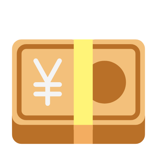 Banknote With Yen Sign on Microsoft Fluent