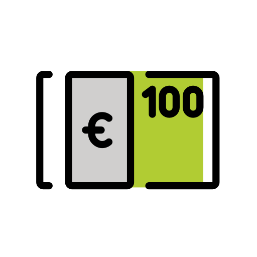 Banknote With Euro Sign on OpenMoji