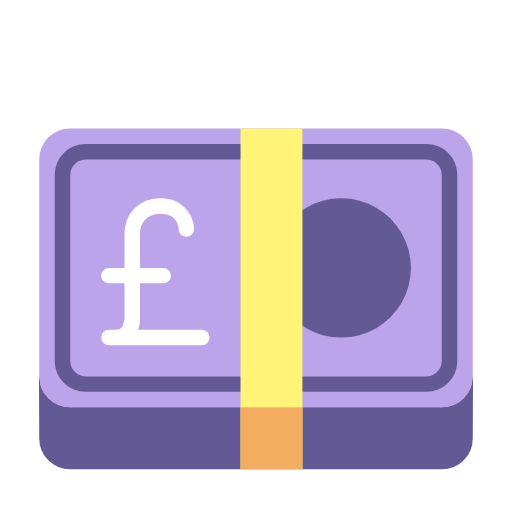 Banknote With Pound Sign on Microsoft Fluent