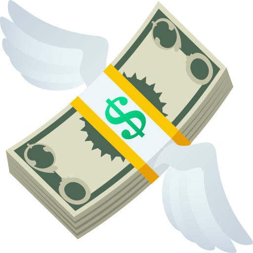 Money With Wings on JoyPixels