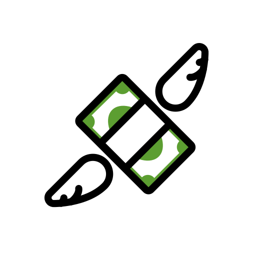 Money With Wings on OpenMoji