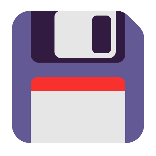Floppy Disk on Microsoft Fluent