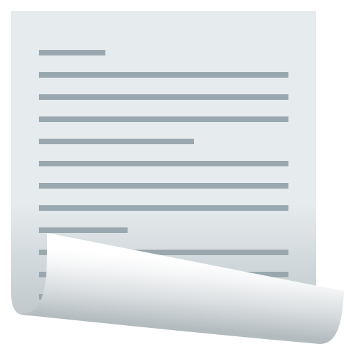 Page With Curl on JoyPixels
