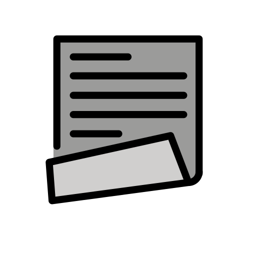 Page With Curl on OpenMoji