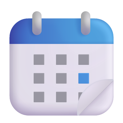 Tear-off Calendar on Microsoft 3D