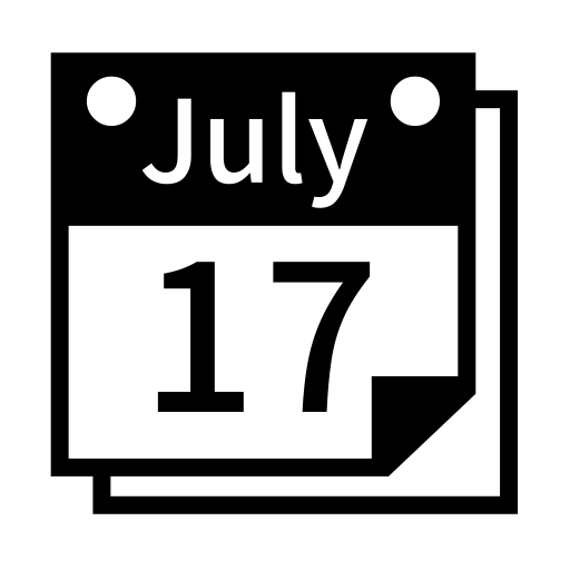 Tear-off Calendar on Noto Emoji