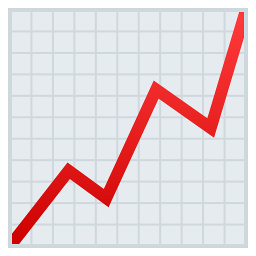 Chart With Upwards Trend on JoyPixels
