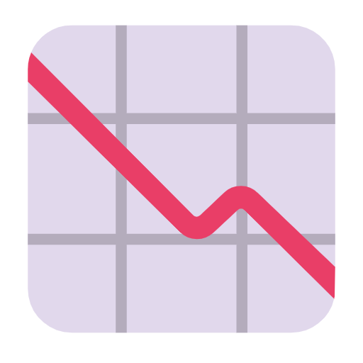 Chart With Downwards Trend on Microsoft Fluent