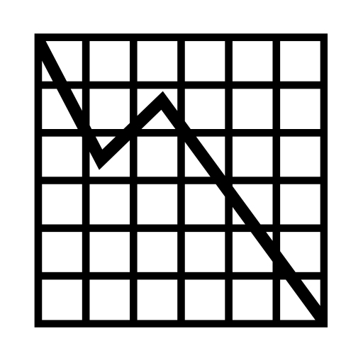 Chart With Downwards Trend on Noto Emoji