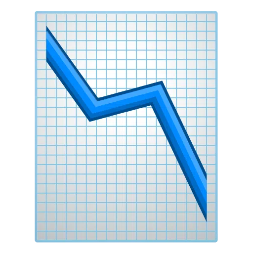 Chart With Downwards Trend on Telegram