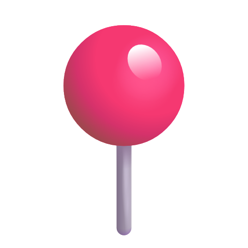 Round Pushpin on Microsoft 3D