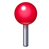 Round Pushpin on WhatsApp