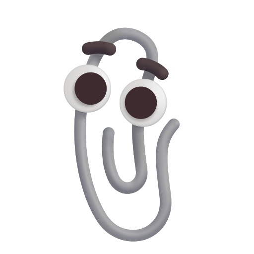 Paperclip on Microsoft 3D